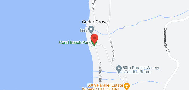 map of Lot 2 Coral Beach Road